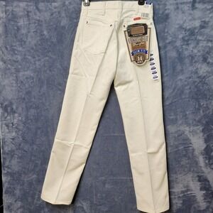 Wrangler Cowboy Cut‎ Slim Fit White Jeans Mens Size 7x32 NWT Western Wear USA